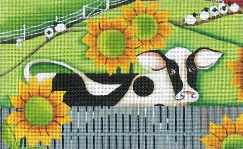 Holstein and Sunflowers