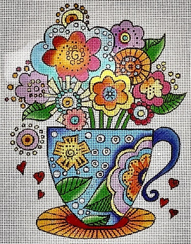 Flowers in a Tea Cup