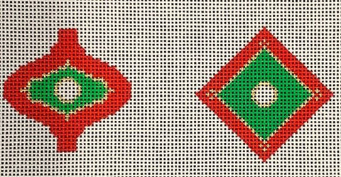 Mini Ornaments in Red/Green