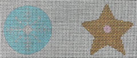Snowflake/Star Minis in Pink/Aqua 