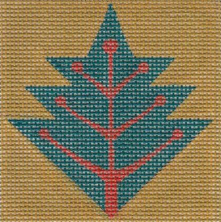 Teal Leaf Square