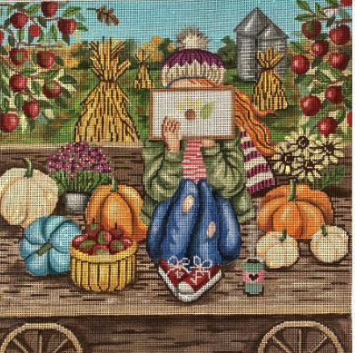 Stitching Girl - Fall