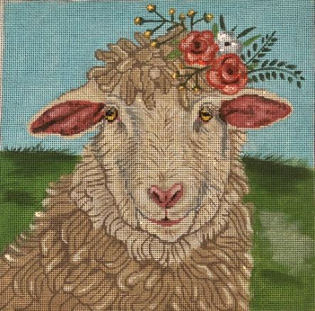 Lamb w/Flowers