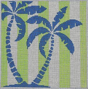 Palm Tree Stencil/Lime