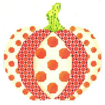 Polka Dot Patchwork Pumpkin