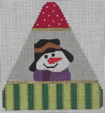 Snowman V Ornament