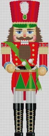 Nutcracker Stand-Up - Red Drummer