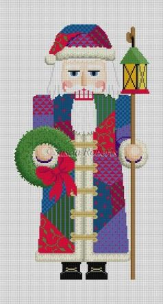 Nutcracker Stand-Up - Patchwork Santa