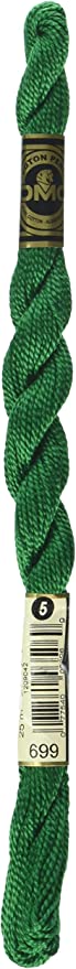 699 Green - DMC Pearl Cotton Skeins Size 5
