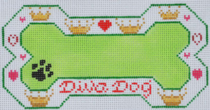 Diva Dog Bone Ornament 