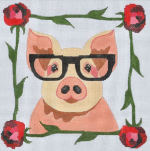Pig with Glasses 