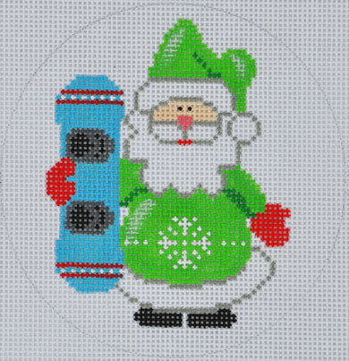 Snowboard Santa
