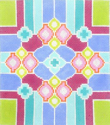 Geometric Line & Plum