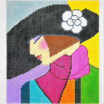 Lady w/Black Hat