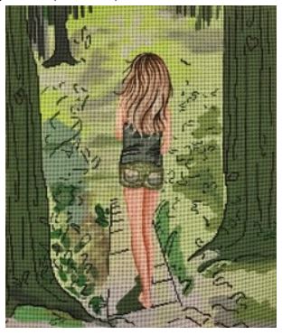 Walking Along A Forest Path