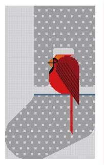 Cool Cardinal Stocking
