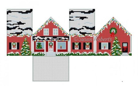 Red Christmas House - 3D