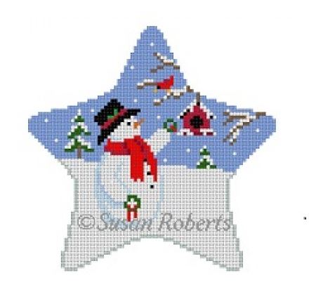 Snowman w/Wreaths Star