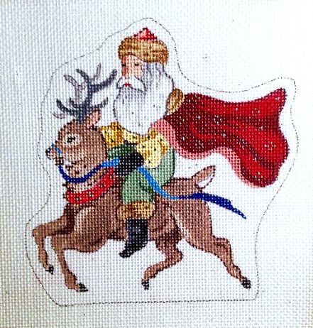Santa Riding Reindeer