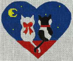 Two Kittens - Heart Shape 