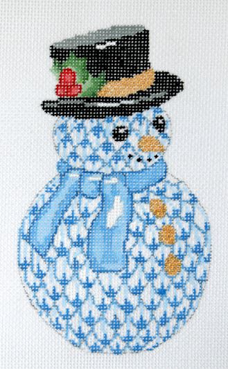 Blue Snowman
