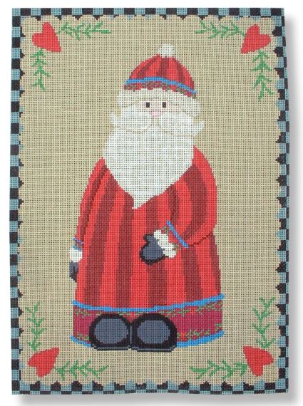 Santa w/Heart Border