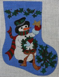 Snowman Holly Sock