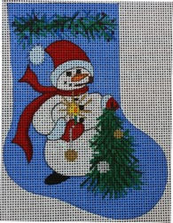 Snowman Tree Sock