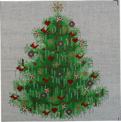 Red Tree Pillow
