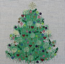 Candle Tree Pillow