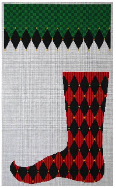 Red & Black Diamond Jester