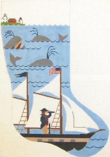 Nantucket Captain Christmas Stocking