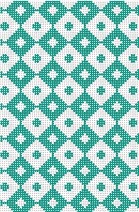 Teal Checkers 