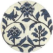 Blue Toile Round