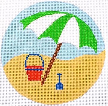 Green Umbrella Coaster/Ornament