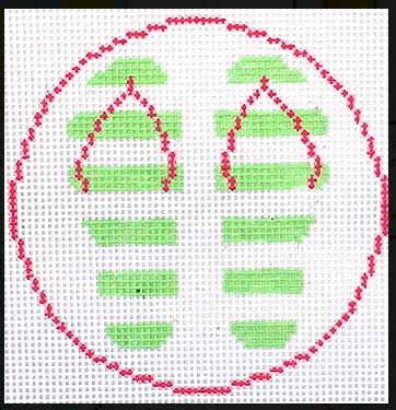 Green Flip Flop Coaster/Ornament