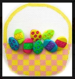 Pink Easter Egg Basket