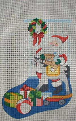 Santa/Rocking Horse Stocking