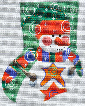 Stars Snowman Mini Stocking