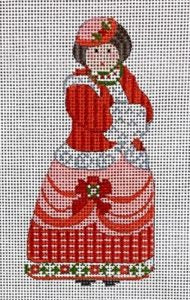 Victorian Christmas Woman