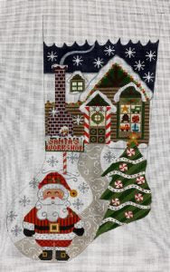 Santas Workshop Stocking 