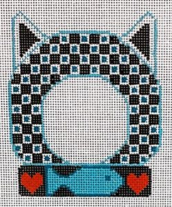 Cat Frame - Black and White Checkered