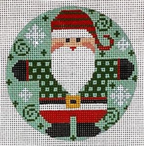 Santa Round - Checkered Coat Greens 