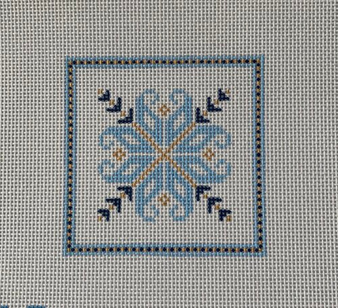 Nordic Square Blue/Gold