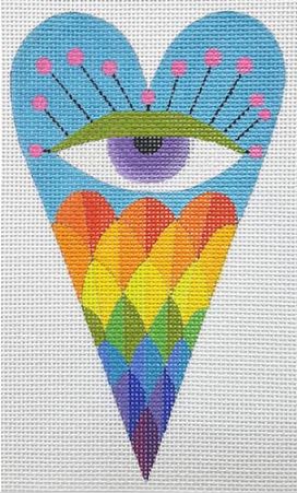 Eye Heart w/Scales Ornament
