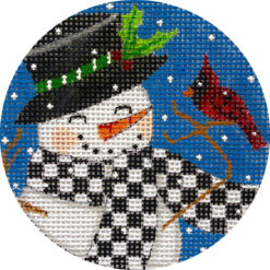 Snowman and Cardinal