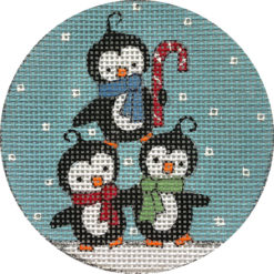 Penguins in Snow