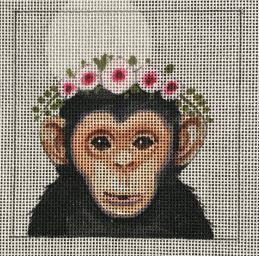 Monkey w/Floral Crown