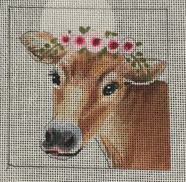 Brown Cow w/Floral Crown