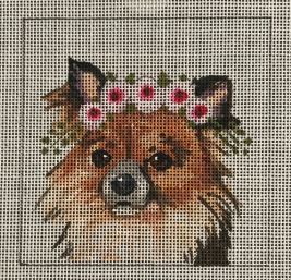 Papillon w/Floral Crown